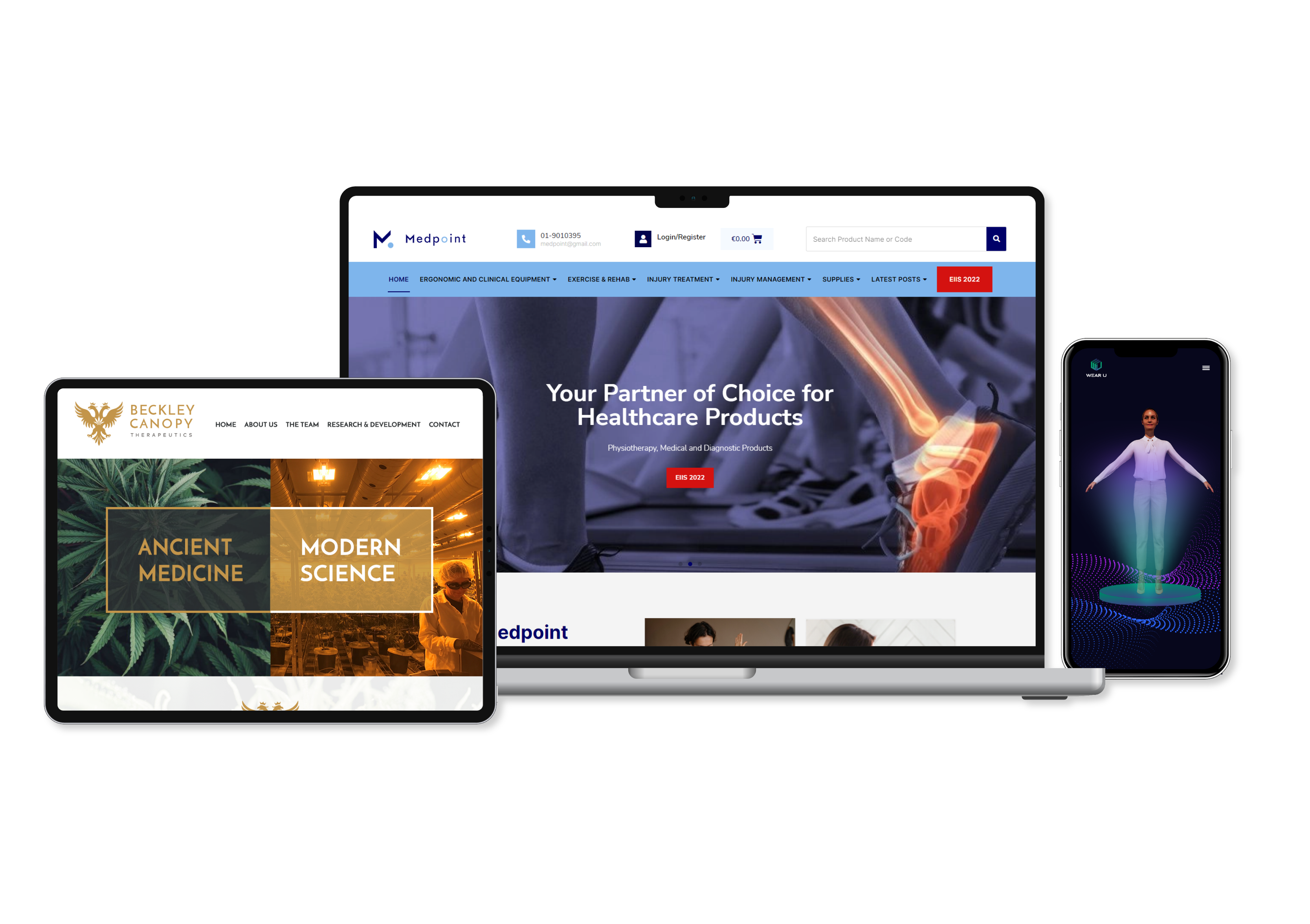 Website/App design sample